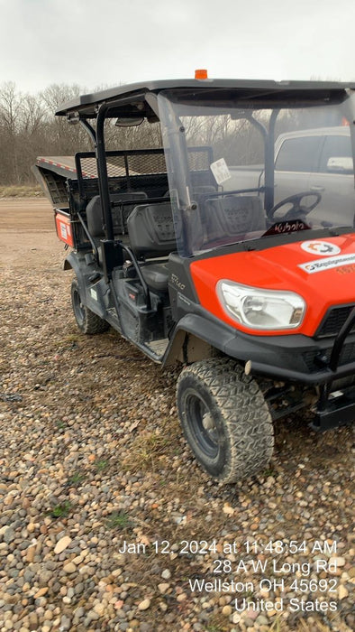 2022 Kubota RTV-X1140W-H Plastic Canopy, Windshield Acrylic Clear, LED Strobe Light, Wire Harness Kit, Back up Alarm