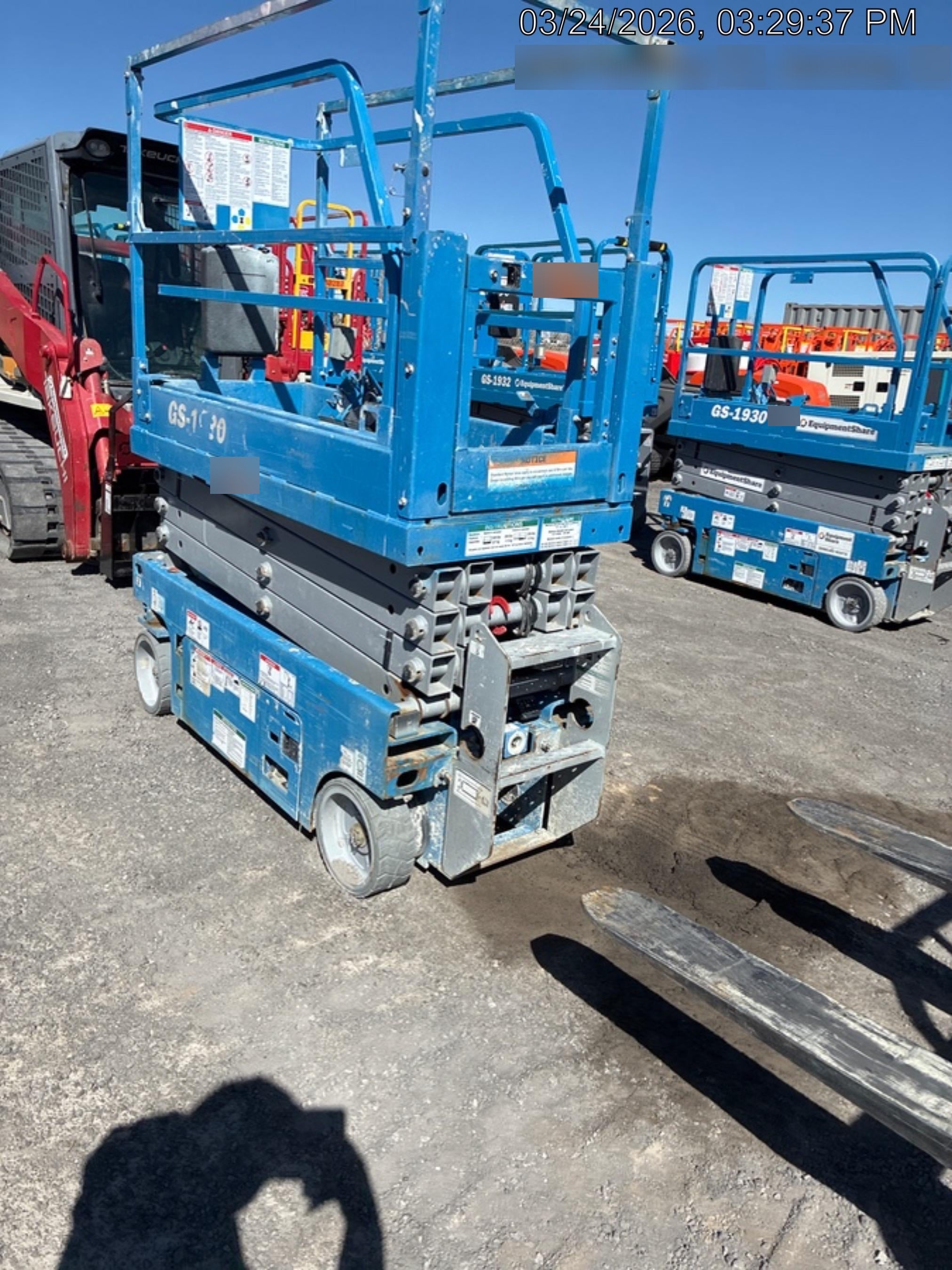 2020 Genie GS-1930 Solid Non Marking Tires, Beacon, Folding rails with half height swing gate