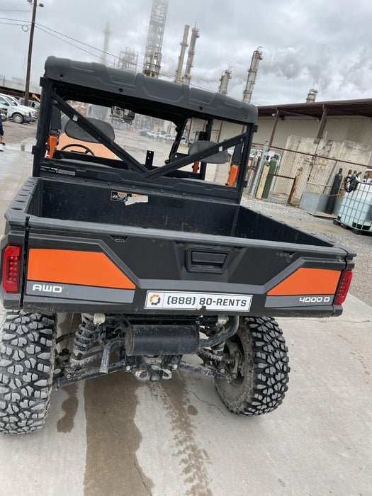 Polaris Pro XD 4000D AWD Canopy, Diesel, 4-6 Passenger, LED Strobe, Rearview Mirror
