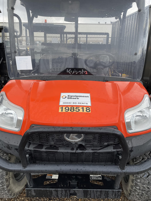 2022 Kubota RTV-X1140W-H Plastic Canopy, Windshield Acrylic Clear, LED Strobe Light, Wire Harness Kit, Back up Alarm