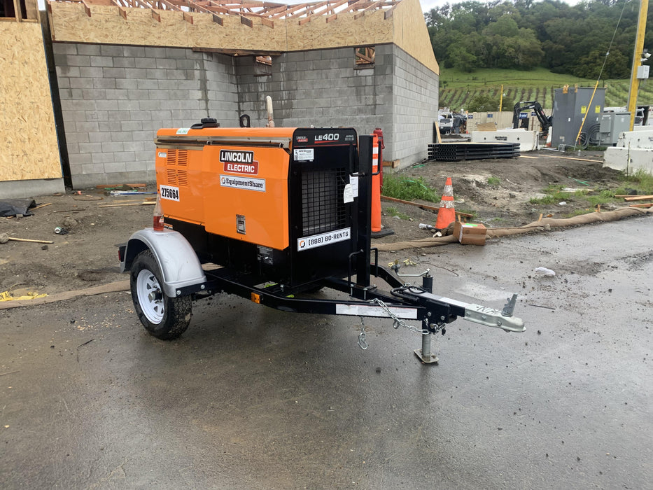 2022 Lincoln Electric LE400 Kubota V1505, Trlr, Cable Rack, Light Kit, ES Decals, T3