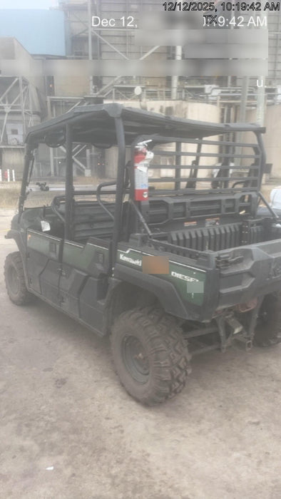 2019 Kawasaki Mule PRO-DXT Standard Options, Backup Alarm, Beacon, Plastic Hard Top, Poly Windshield, Horn Kit