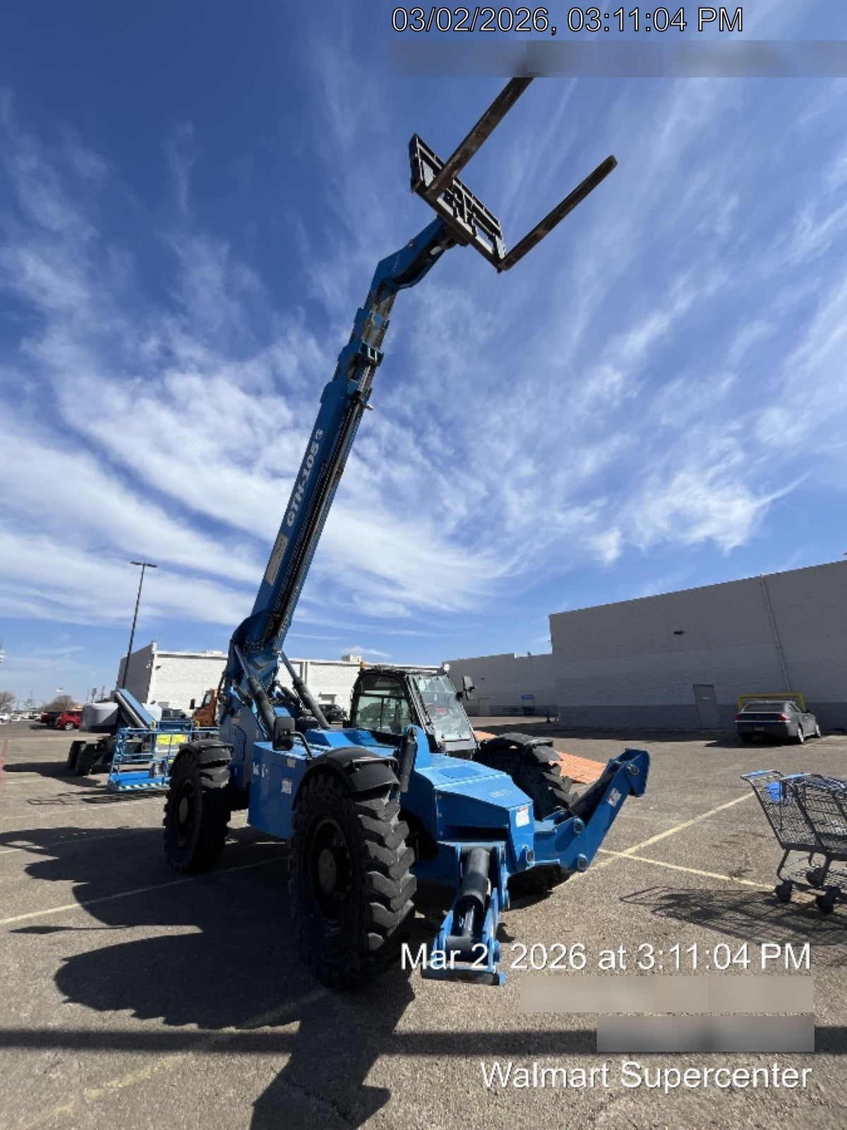 2018 Genie GTH-1056 Genie GTH-1056 w/CAB, Solid Tires, Work Lights, 60" carriage/forks, cab mesh, beacon