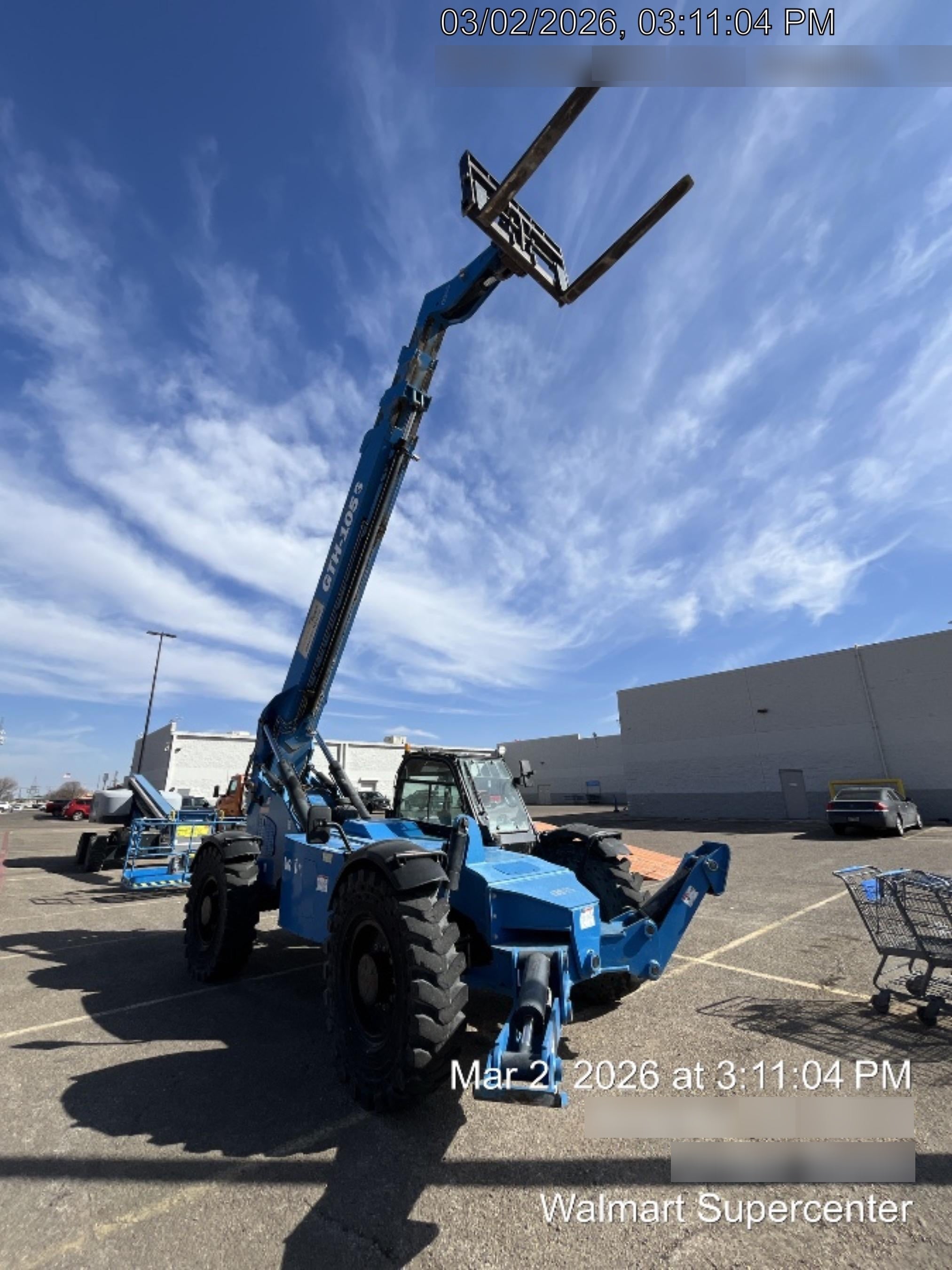 2018 Genie GTH-1056 Genie GTH-1056 w/CAB, Solid Tires, Work Lights, 60" carriage/forks, cab mesh, beacon