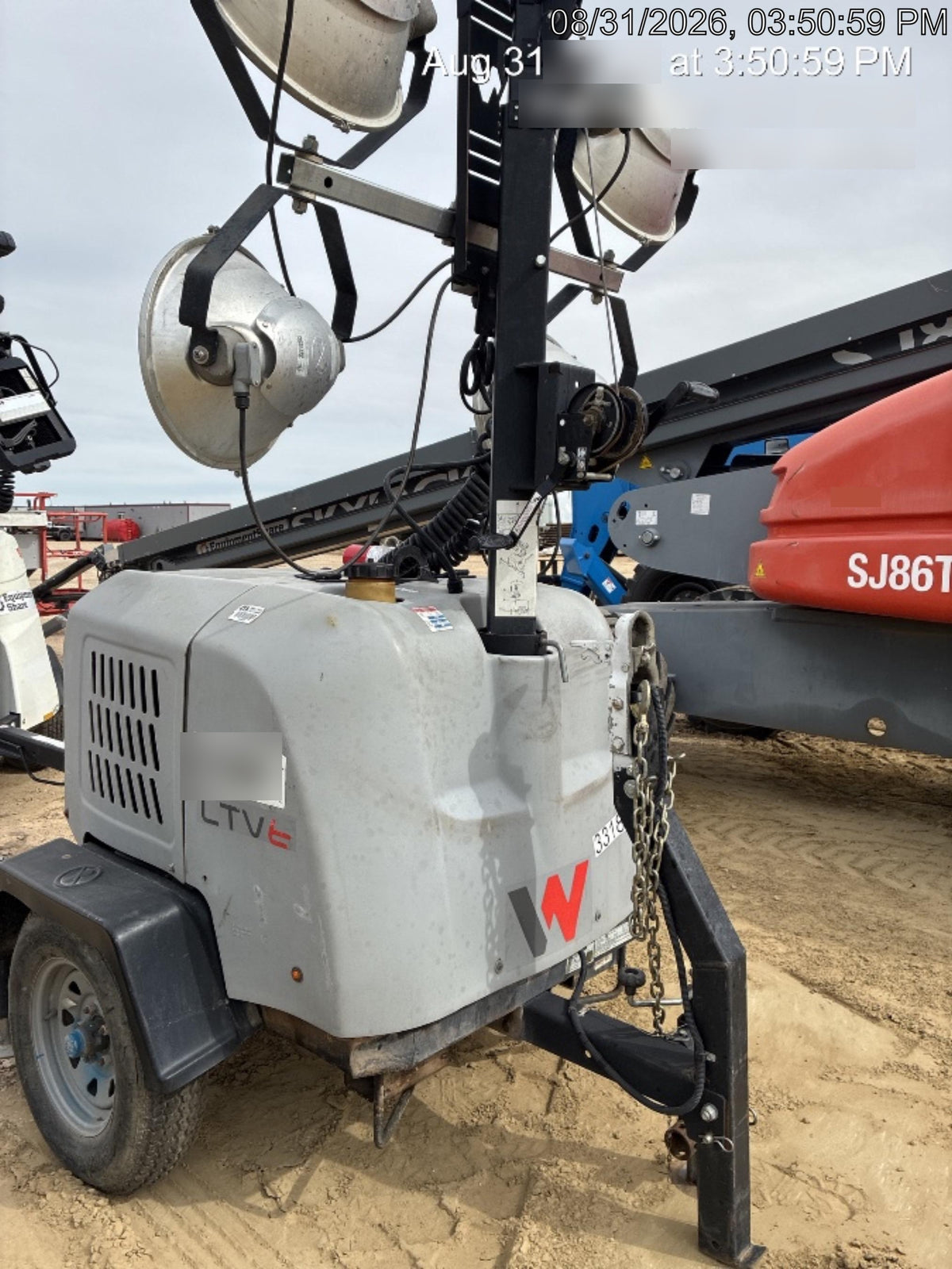 2019 Wacker Neuson LTV6L-MH Wacker Neuson LTV6L Mobile Light Tower w/Fuel Level Sensor Installed