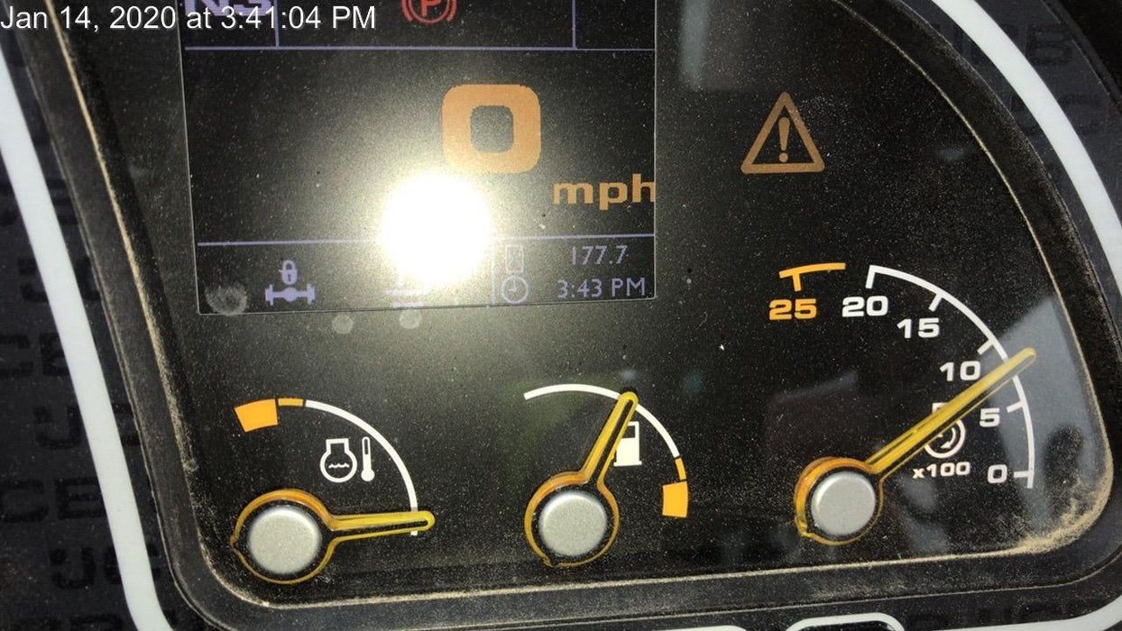 2019 JCB 510-56 Enclosed Cab, 74 HP, Solid Tires, Worklights, Beacon, Aux Hydraulics, Lifting Eye 66" Carriage/60" Forks