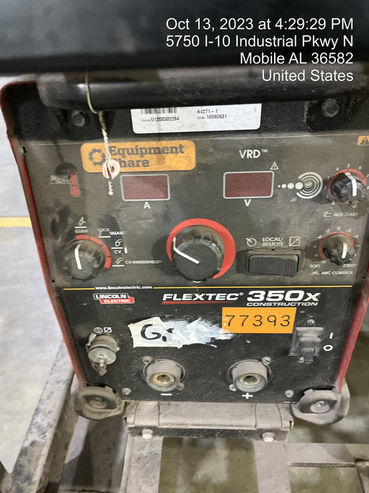 2020 LINCOLN ELECTRIC FLEXTEC 350X