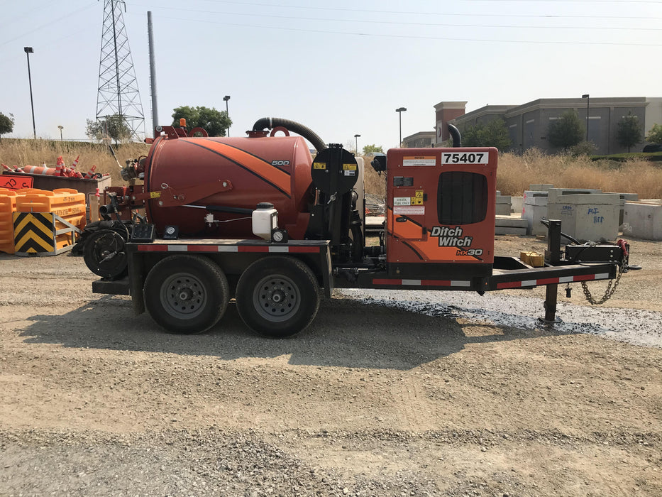 2020 Ditch Witch HX30 500G Spoils Tank, 80G Water Tank, 48" Lance, #3 Nozzel, VT9H 500 GAL HYD TRAILER