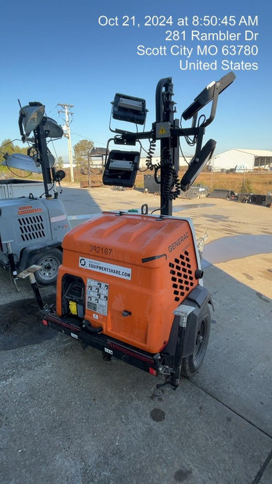 2024 Generac MLT2 Diesel, Flex Switch 120V Input, Powerzone Controller, 
(4) 320W LED Lights, 4kW Generator, 39.9 Gal Fuel Tank, 2" Ball, T3