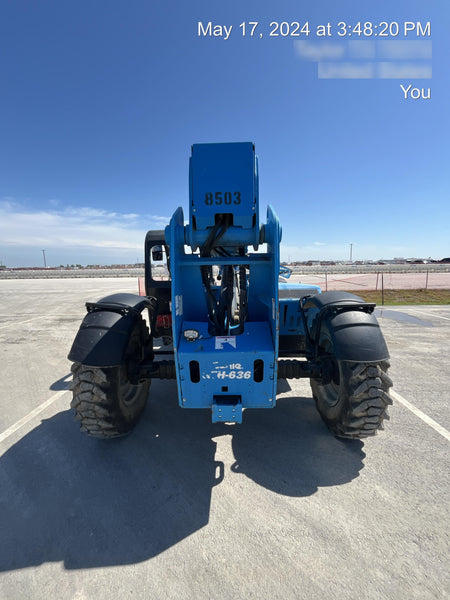 2018 Genie GTH-636 Genie GTH-636 w/Open ROPS, FF Tires, Work Light/Beacon, 48" Carriage and Forks