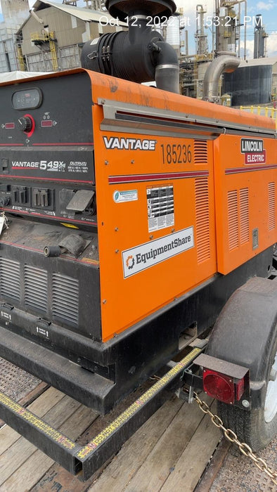 2021 Lincoln Electric Vantage 549X Ready Pak 3, ORANGE (includes trailer, cable rack, fender light kit)