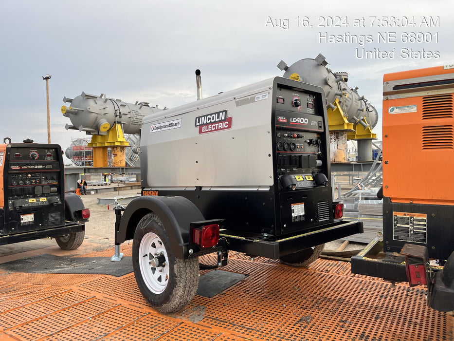 2024 Lincoln Electric LE400 Kubota V1505, Trlr, Cable Rack, Light Kit, ES Decals, T3