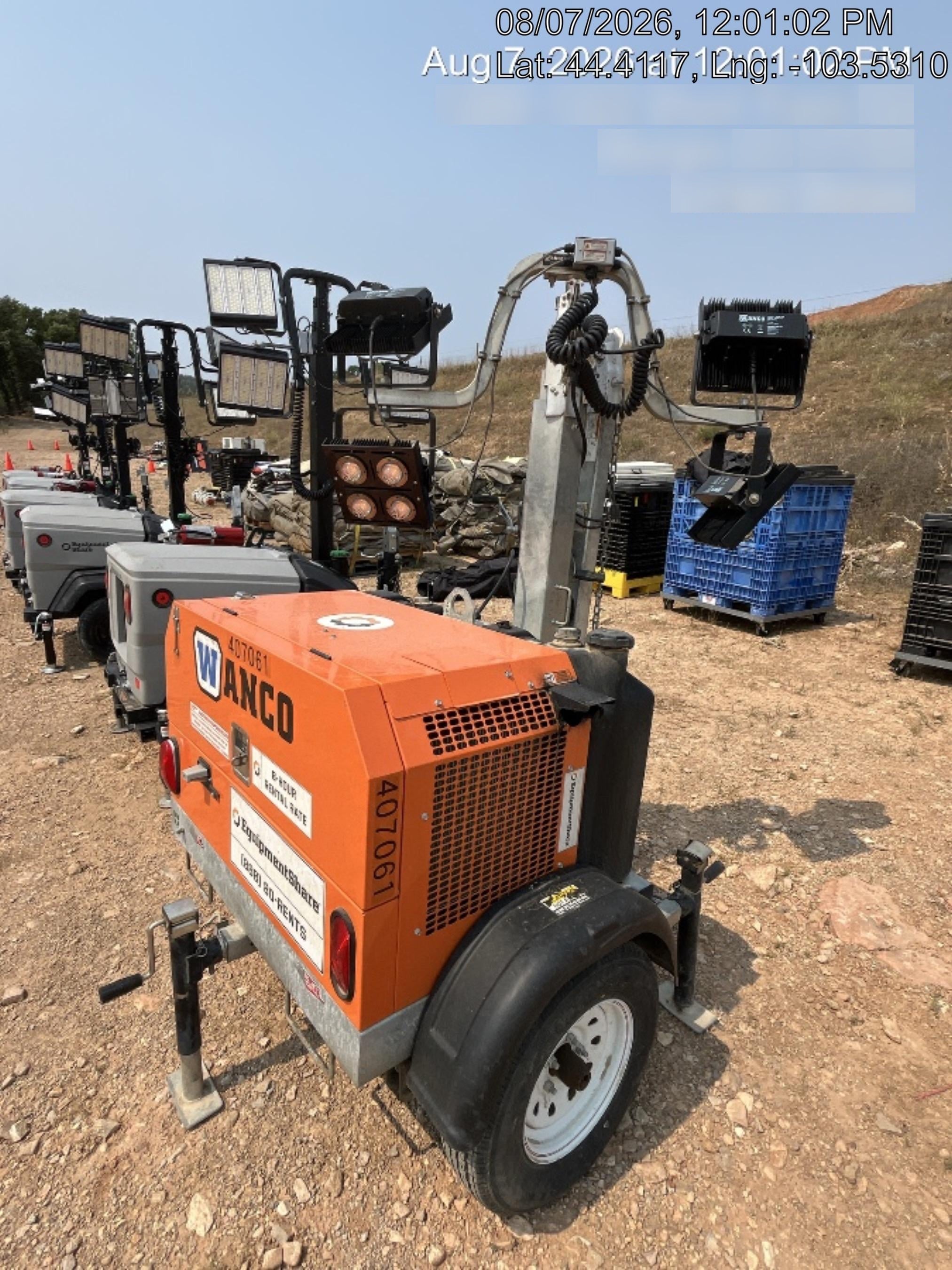 2024 Wanco WLTT-4MM4K Diesel, Deep Sea Controller, Shore Power Plug, Auto Start, (4) 350W LED Floodlights, 4kW Generator, 60 Gal Fuel Tank, 2" Ball, T3