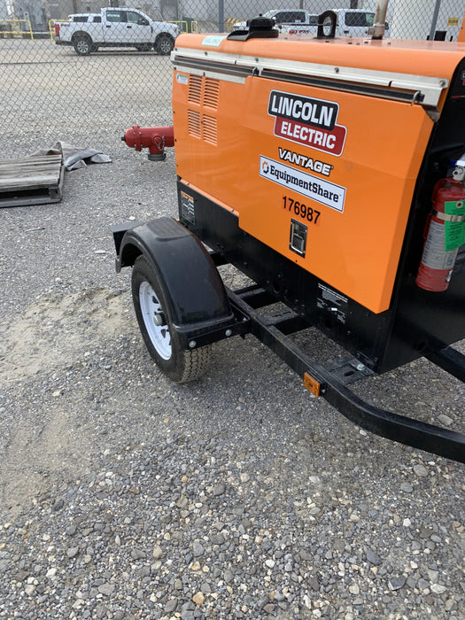 2021 Lincoln Electric Vantage 322 Vantage 322 Ready Pak 3 w/ Decals, ORANGE (includes trailer, cable rack, fender light kit) NO Telematics