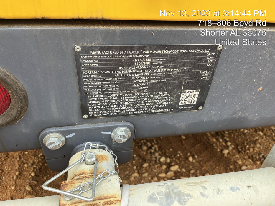 2022 ATLAS COPCO PAC F88 PD-S