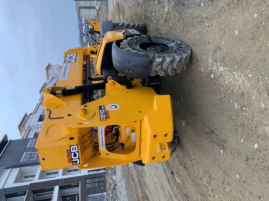 2020 JCB 510-56 Canopy, Solid Tires, Work Lights, Beacon, Aux Hydraulics, Back up Alarm, Lifting Eye, ES Decals