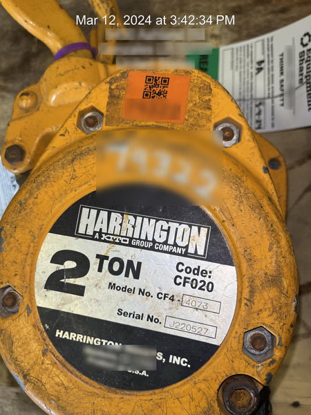 2020 HARRINGTON CF020-20
