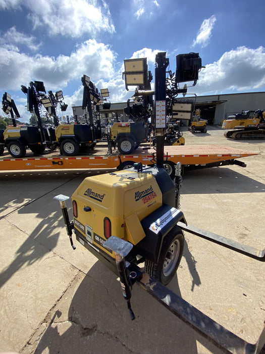 2022 Allmand NLV3GR (4) LED Light Fixture 350W, 23' Vertical Mast, 3kW Prime, Towable, ES Decals, T3