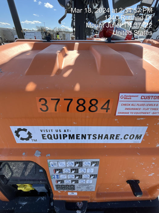 2023 Generac MLT2 Diesel, Flex Switch 120V Input, Powerzone Controller, 
(4) 320W LED Lights, 4kW Generator, 39.9 Gal Fuel Tank, 2" Ball, T3