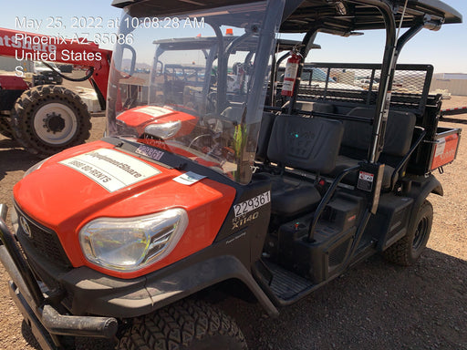 2022 Kubota RTV-X1140W-H Plastic Canopy, Windshield Acrylic Clear, LED Strobe Light, Wire Harness Kit, Back up Alarm