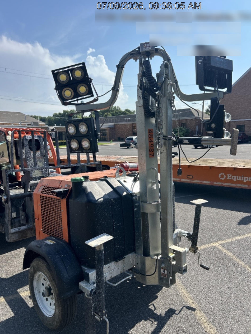 2025 Wanco WLTT-4MM4K Diesel, Mitsubishi L2E, 9.0HP @1800 rpm, Deep Sea Controller, Shore Power Plug, Auto Start, (4) 350W LED Floodlights, 4kW Generator, 60 Gal Fuel Tank, 2" Ball, T3