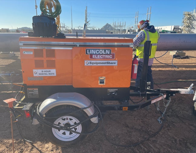 2022 Lincoln Electric LE400 Kubota V1505, Trlr, Cable Rack, Light Kit, ES Decals, T3