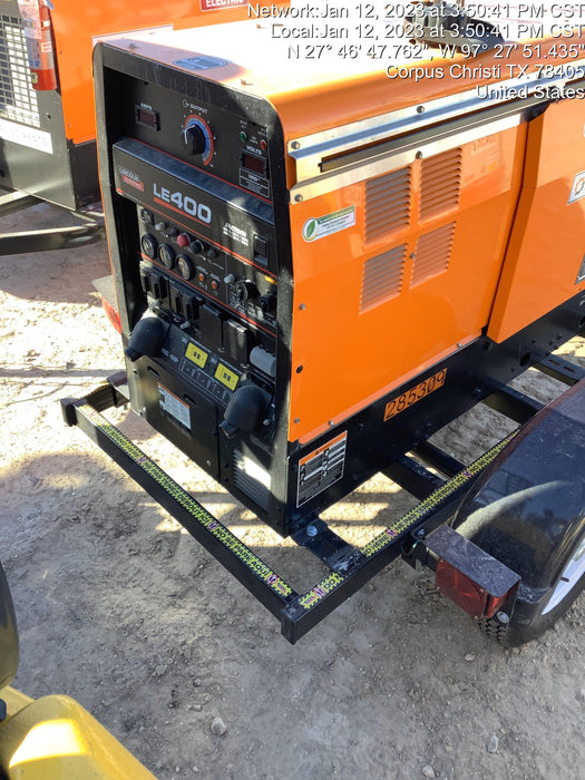 2022 Lincoln Electric LE400 Kubota V1505, Trlr, Cable Rack, Light Kit, ES Decals, T3