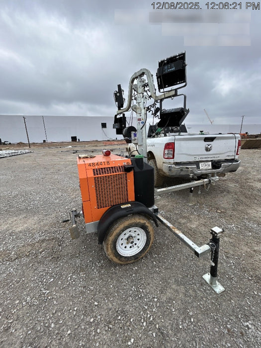 2024 Wanco WLTT-4MM4K Diesel, Mitsubishi L2E, 9.0HP @1800 rpm, Deep Sea Controller, Shore Power Plug, Auto Start, (4) 350W LED Floodlights, 4kW Generator, 60 Gal Fuel Tank, 2" Ball, T3