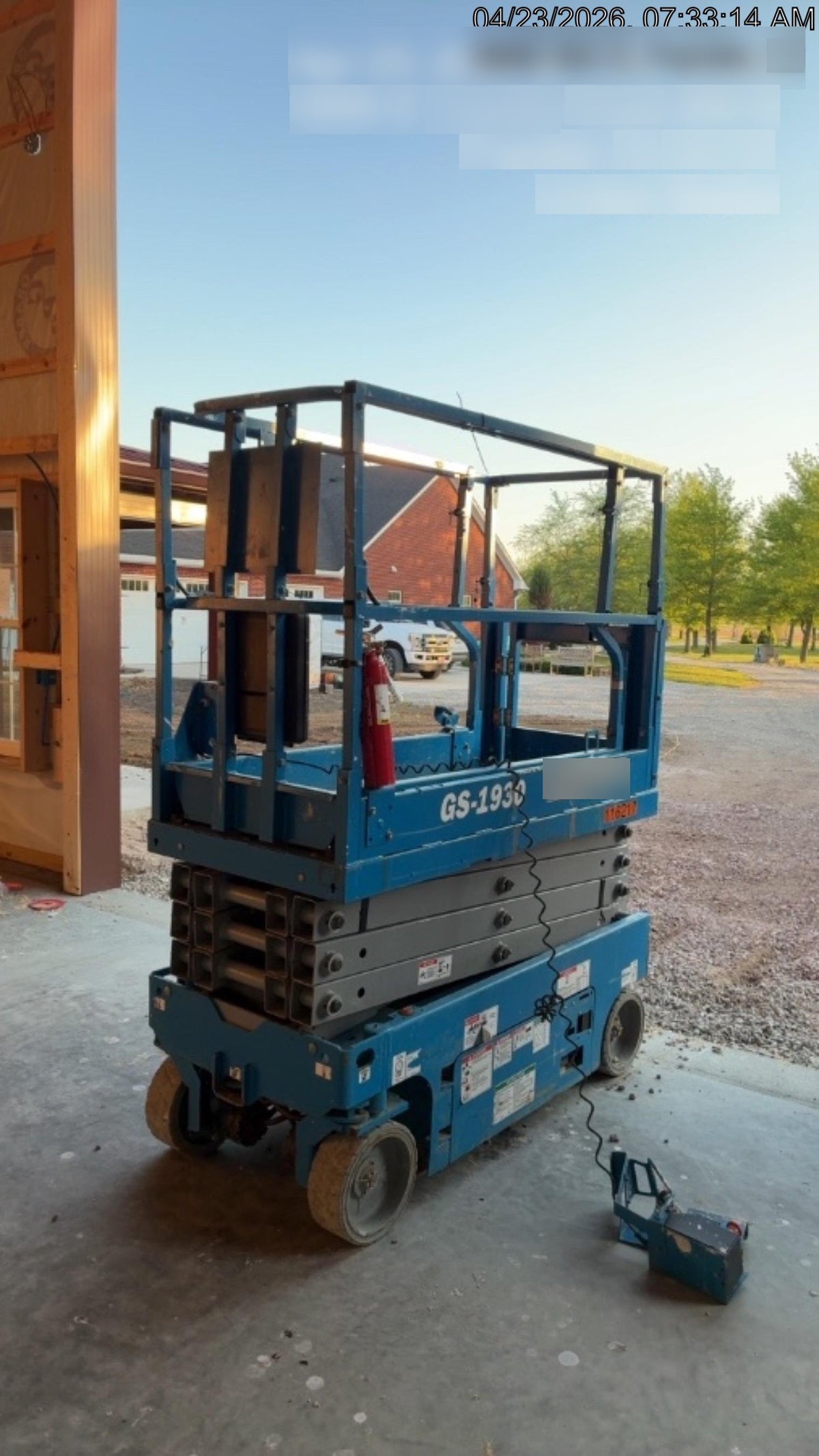 2020 Genie GS-1930 Solid Non Marking Tires, Beacon, Folding rails with half height swing gate