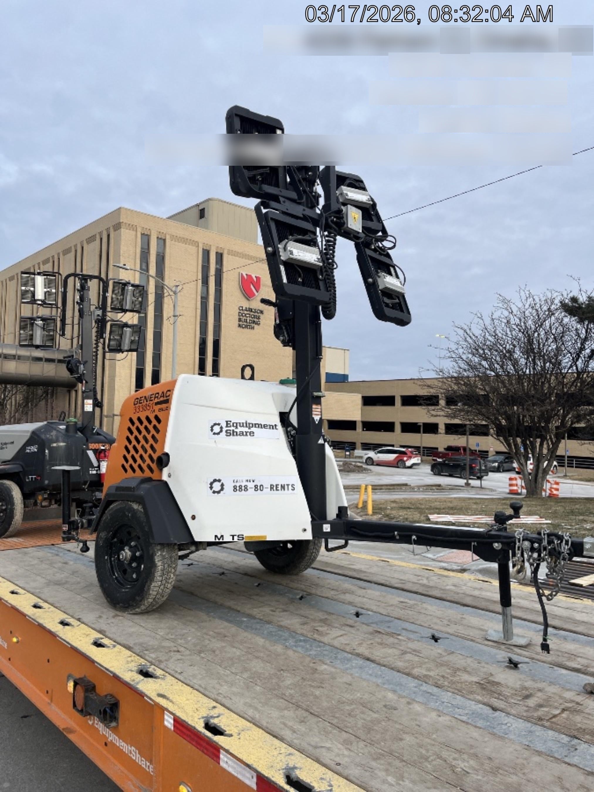 2023 Generac MLT2 Diesel, Flex Switch 120V Input, Powerzone Controller, (4) 320W LED Lights, 4kW Generator, 39.9 Gal Fuel Tank, 2" Ball, T3