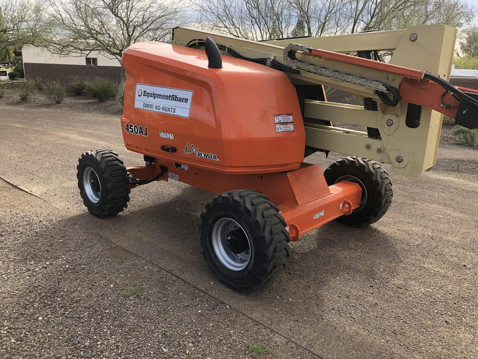 2019 JLG 450AJ Deutz Diesel Engine, Hi Flotation Tires, Welder-Ready Package, Rotating Beacon