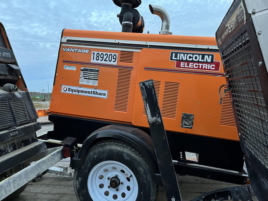 2021 Lincoln Electric Vantage 549X Ready Pak 3, ORANGE (includes trailer, cable rack, fender light kit)