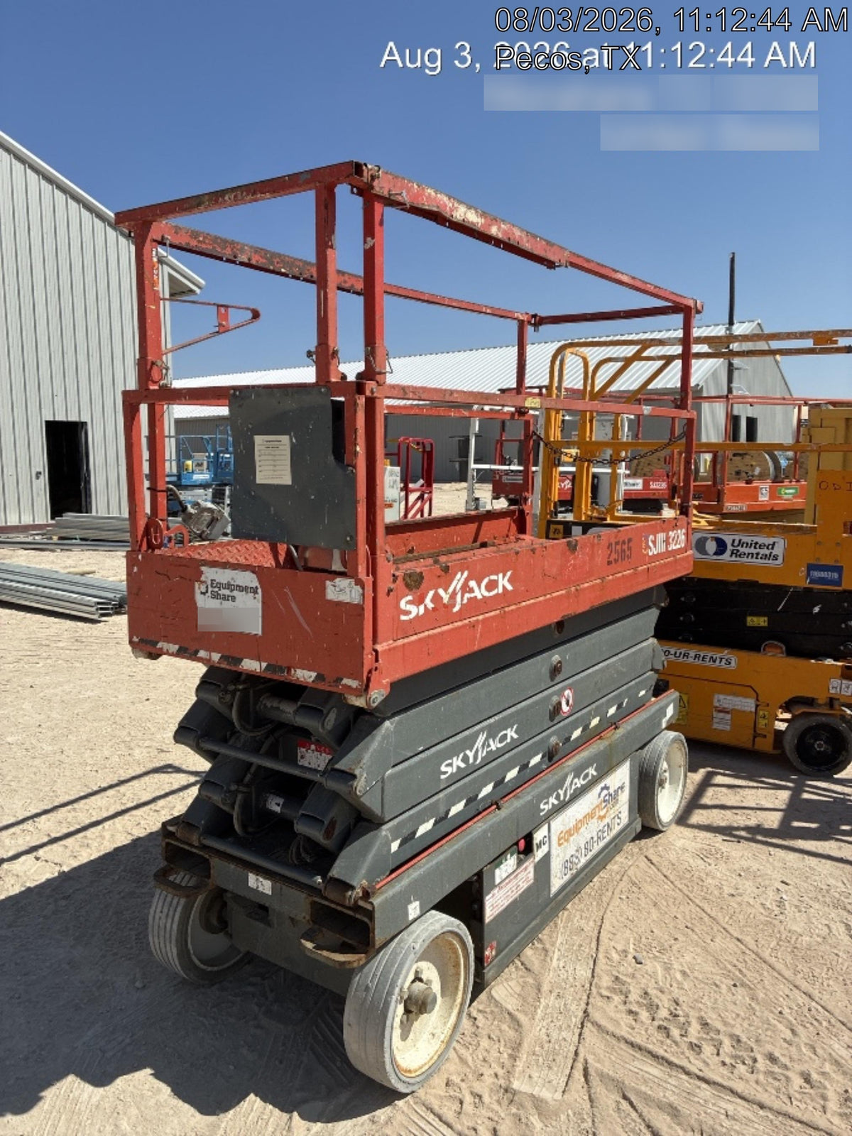 2016 Skyjack SJIII-3226 Standard Options