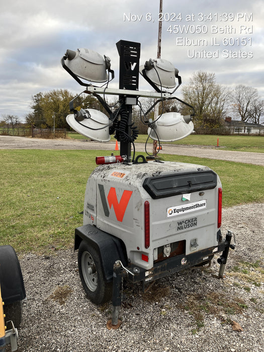 2019 Wacker Neuson LTV6L-MH Wacker Neuson LTV6L Mobile Light Tower w/Fuel Level Sensor Installed