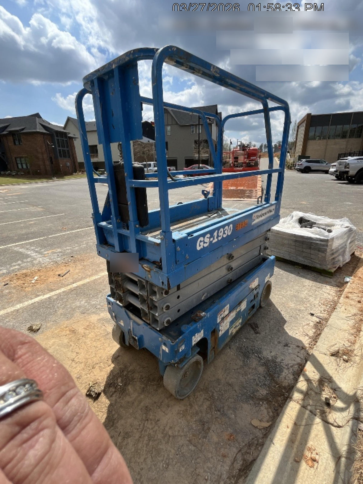 2019 Genie GS-1930 Fixed Rails with Chain Entry