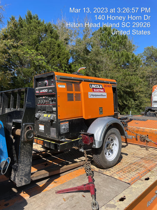 2022 Lincoln Electric LE400 Kubota V1505, Trlr, Cable Rack, Light Kit, ES Decals, T3