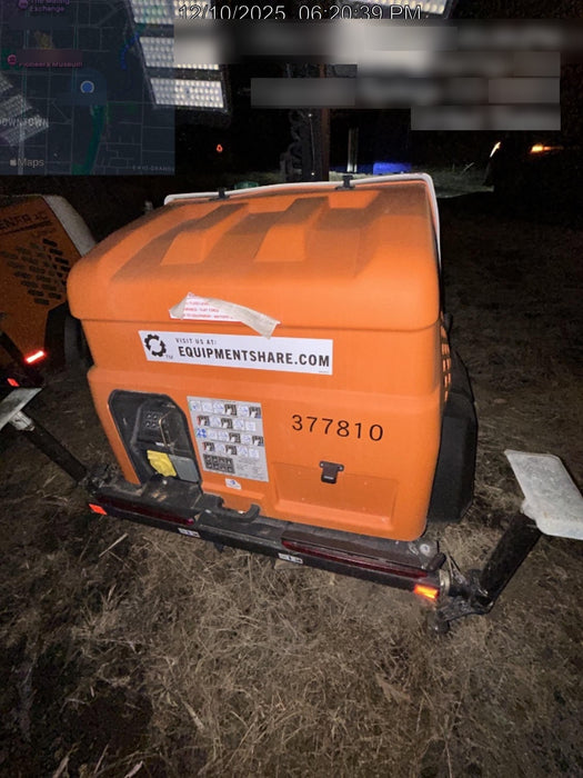 2023 Generac MLT2 Diesel, Flex Switch 120V Input, Powerzone Controller, 
(4) 320W LED Lights, 4kW Generator, 39.9 Gal Fuel Tank, 2" Ball, T3