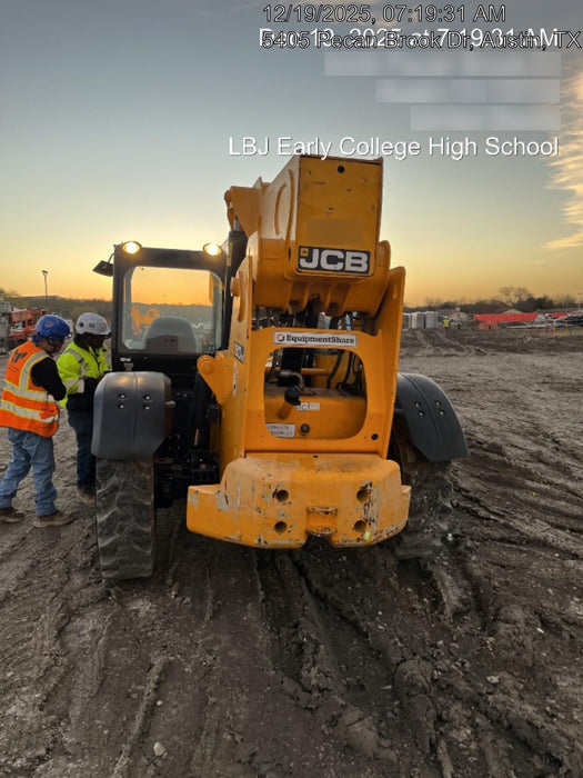 2019 JCB 510-56 Canopy, 74 HP, Solid Tires, STD Worklight, Beacon, Aux Hydraulics, Lifting Eye, Back up Alarm w/66" Carriage/60" Forks
