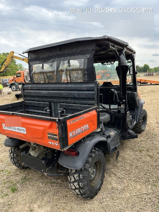 Kubota RTV-X1140W-H 4wd Utility Cart, LED Strobe, Windshield Tempered Glass, Pastic Canopy, Wire Harness Kit, Backup Alarm