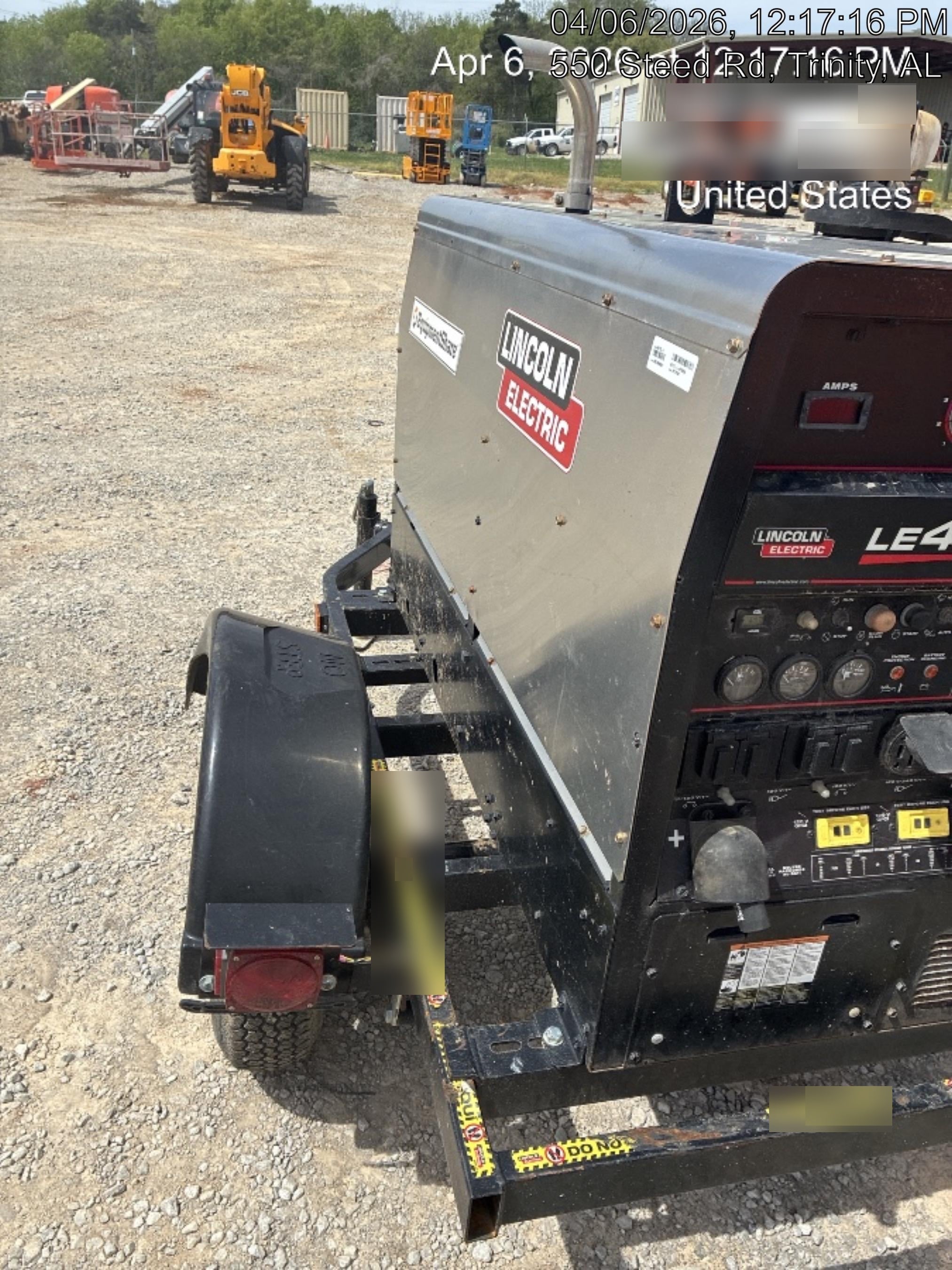 2024 Lincoln Electric LE400 Kubota V1505, Trlr, Cable Rack, Light Kit, ES Decals, T3