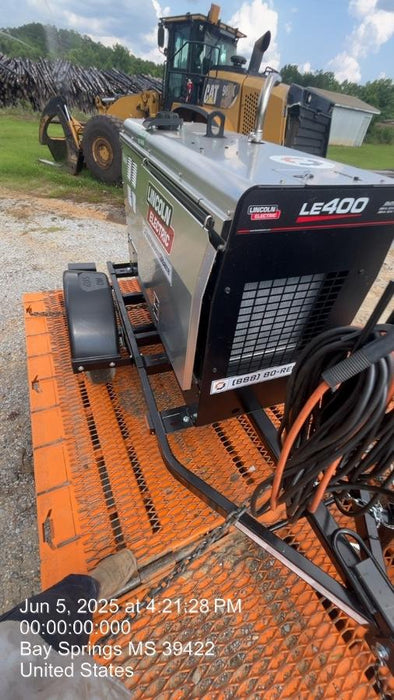 2024 Lincoln Electric LE400 Kubota V1505, Trlr, Cable Rack, Light Kit, ES Decals, T3