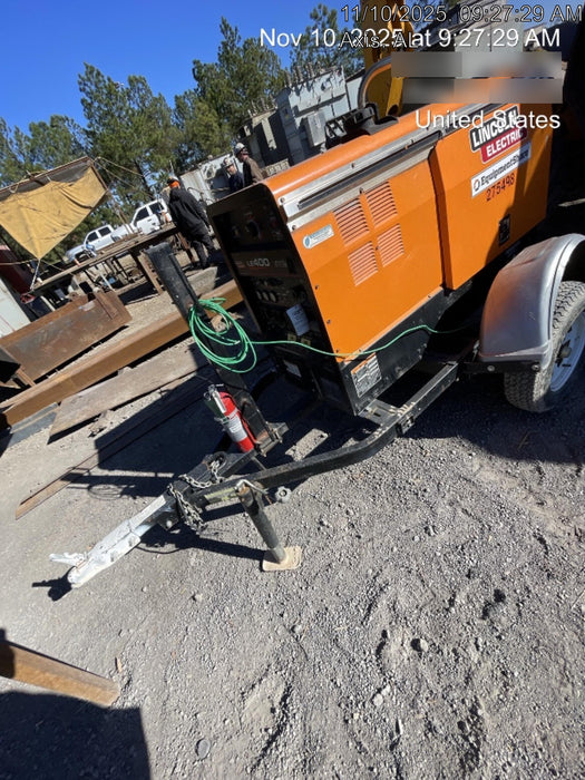 2022 Lincoln Electric LE400 Kubota V1505, Trlr, Cable Rack, Light Kit, ES Decals, T3