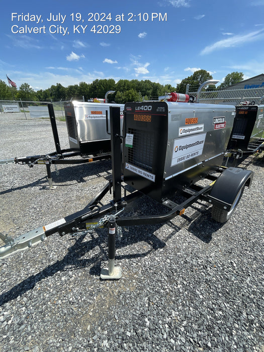 2024 Lincoln Electric LE400 Kubota V1505, Trlr, Cable Rack, Light Kit, ES Decals, T3