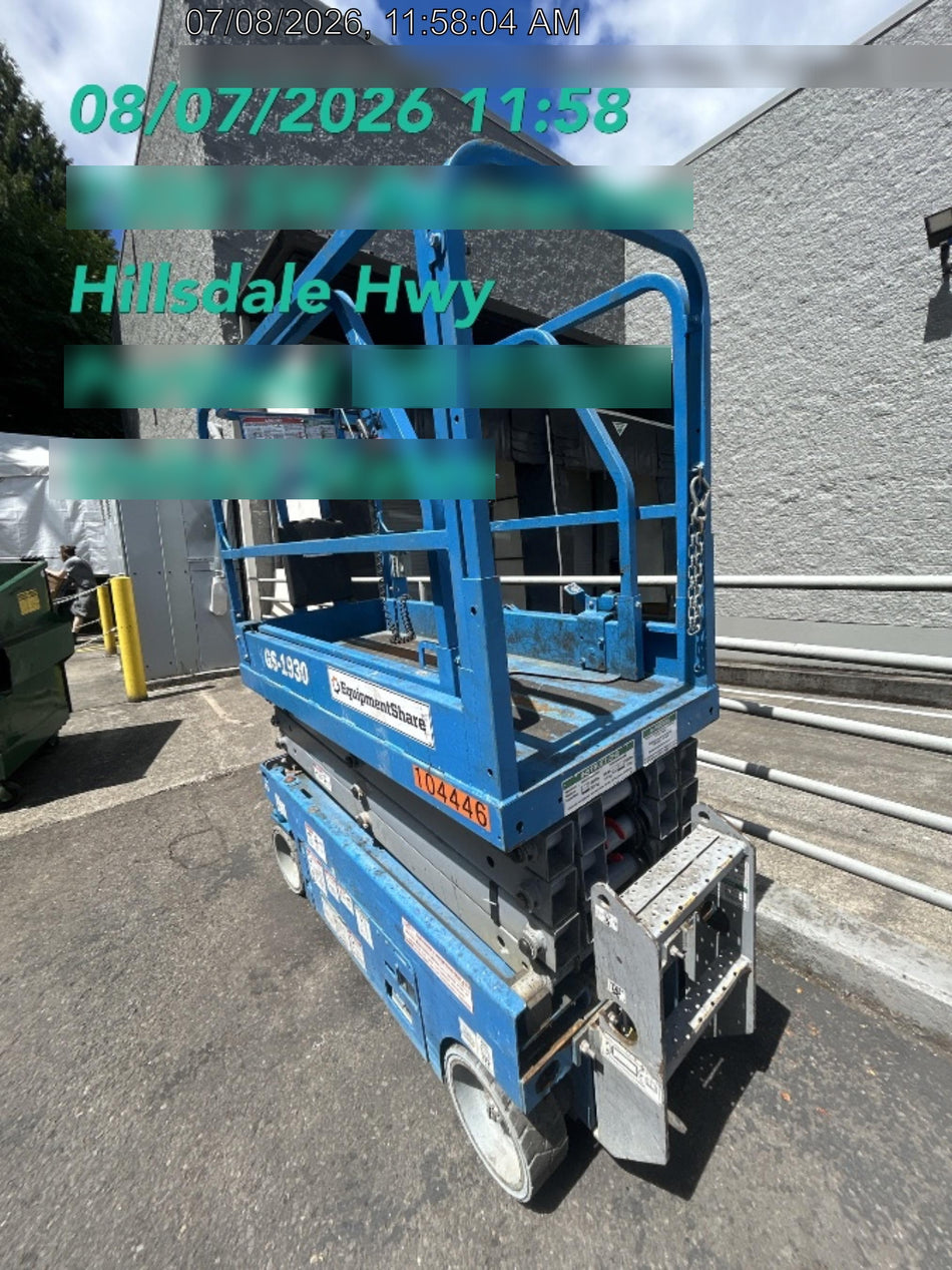 2020 Genie GS-1930 Standard Machine, 800W Inverter