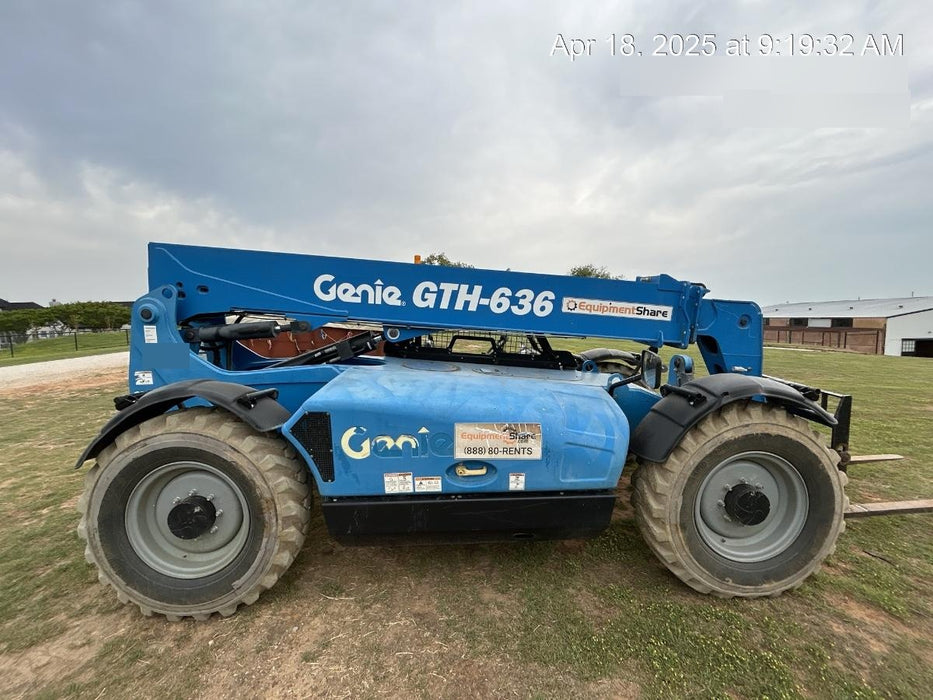 2018 Genie GTH-636 GTH-636 w/Open ROPS, Solid Tires, beacon/work lights, 48" carriage/forks