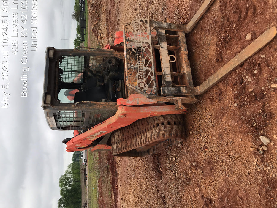 2019 Kubota SVL95-2S Cab/Heat/Air, Standard Tracks, Standard Flow, Hydraulic QC 80" HD Tooth Bucket