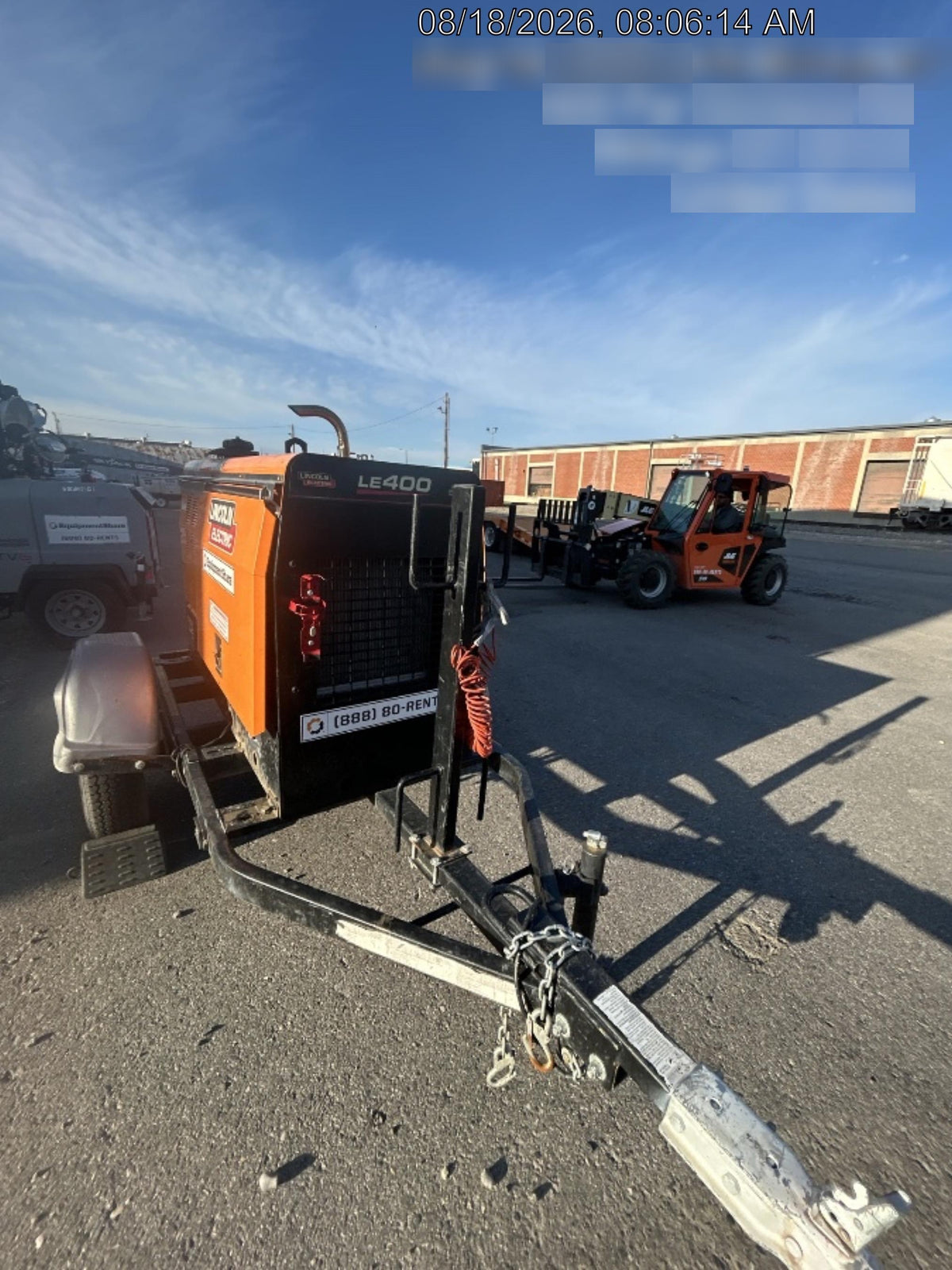 2022 Lincoln Electric LE400 Kubota V1505, Trlr, Cable Rack, Light Kit, ES Decals, T3
