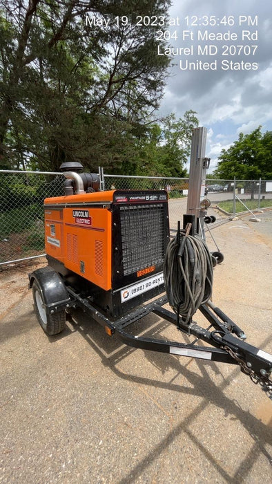 2021 Lincoln Electric Vantage 549X Ready Pak 3, ORANGE (includes trailer, cable rack, fender light kit)