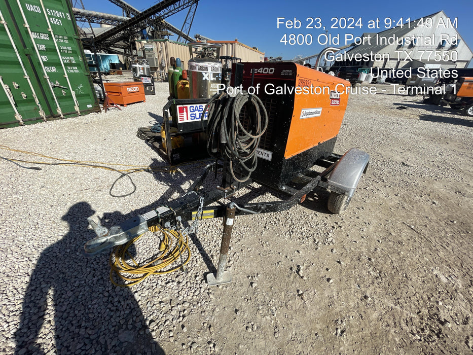 2022 Lincoln Electric LE400 Kubota V1505, Trlr, Cable Rack, Light Kit, ES Decals, T3