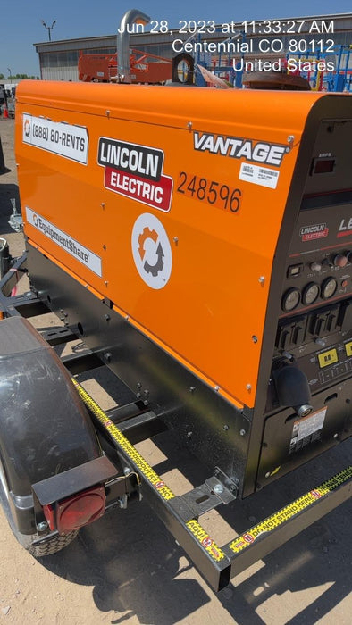 2022 Lincoln Electric LE400 Kubota V1505, Trlr, Cable Rack, Light Kit, ES Decals, T3